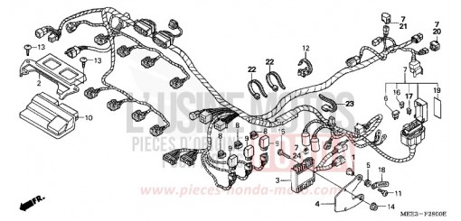 FAISCEAU DES FILS CBR600RR6 de 2006